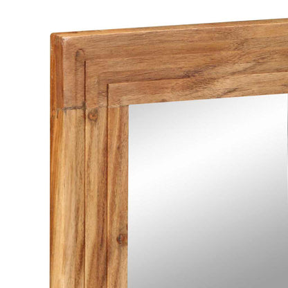 Badezimmer Spiegel Wandmontiert Braun 70 x 50 x 2.5 cm