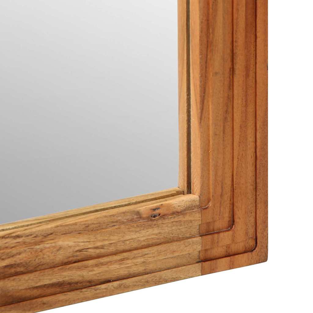 Badezimmer Spiegel Wandmontiert Braun 70 x 50 x 2.5 cm