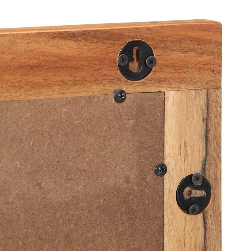 Badezimmer Spiegel Wandmontiert Braun 70 x 50 x 2.5 cm