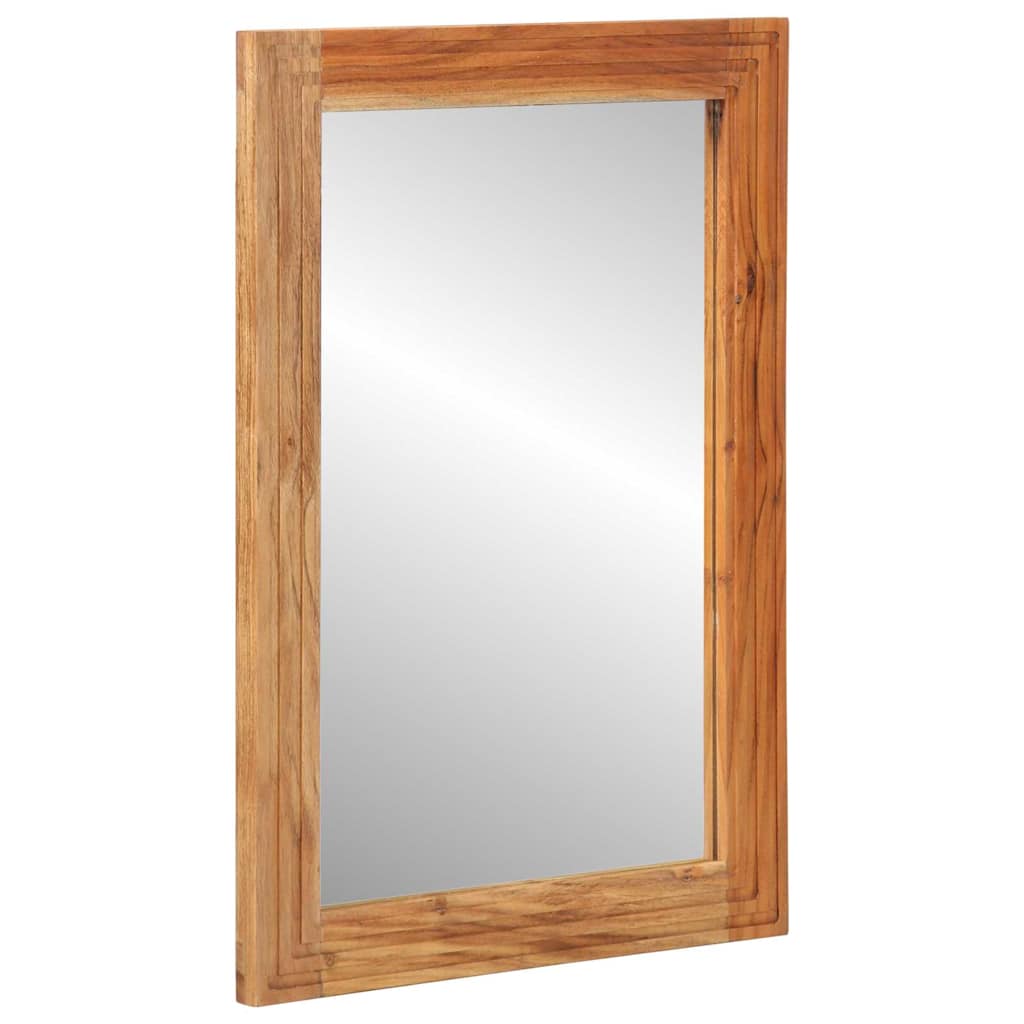 Badezimmer Spiegel Wandmontiert Braun 70 x 50 x 2.5 cm