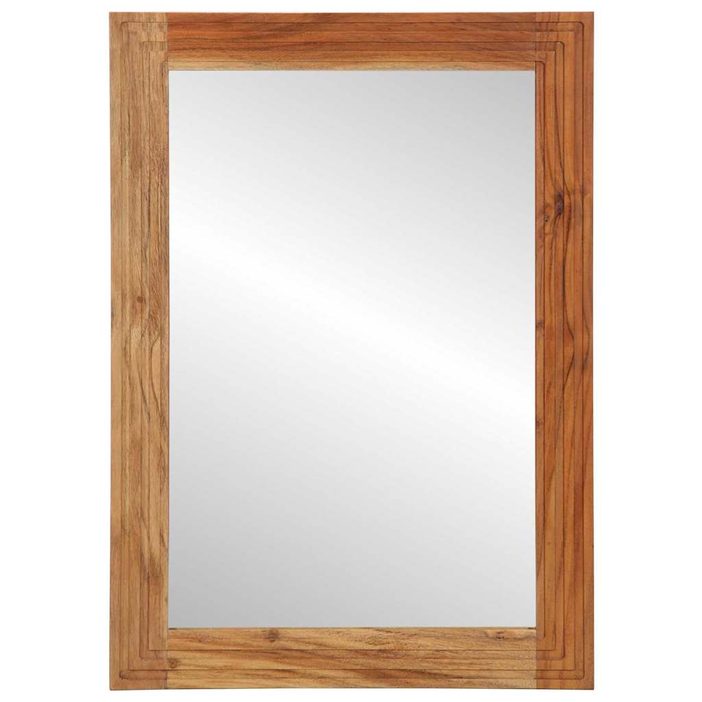 Badezimmer Spiegel Wandmontiert Braun 70 x 50 x 2.5 cm