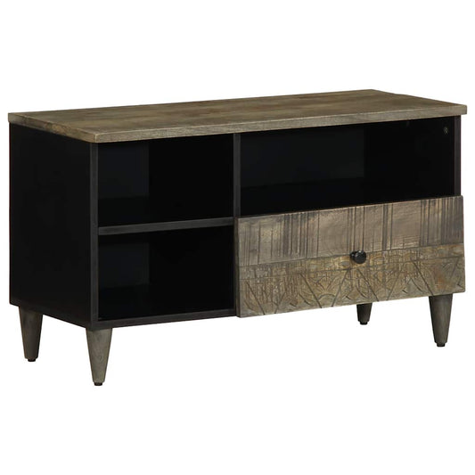 TV-Schrank 80x33x46 cm Massivholz Mango