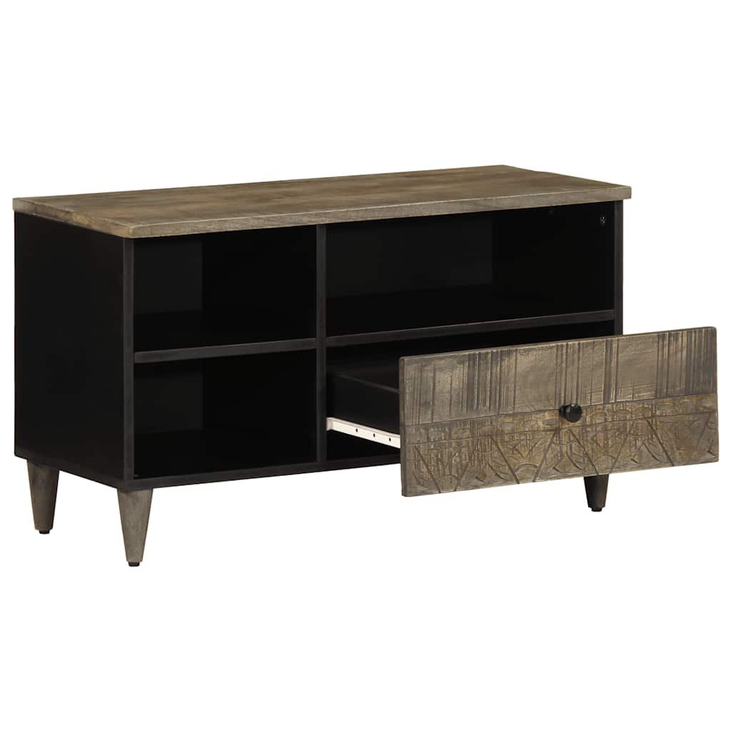 TV-Schrank 80x33x46 cm Massivholz Mango