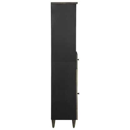 Badschrank 38x33x160 cm Massivholz Mango