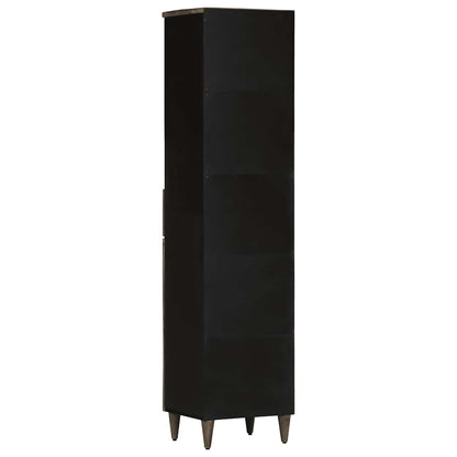 Badschrank 38x33x160 cm Massivholz Mango
