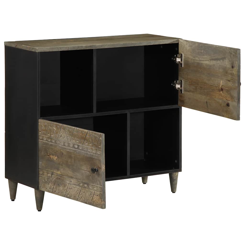 Sideboard 80x33x75 cm Massivholz Mango