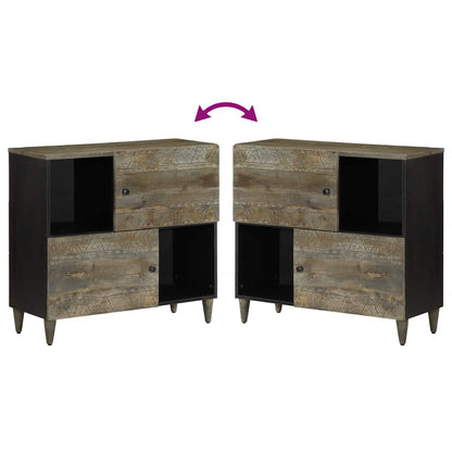 Sideboard 80x33x75 cm Massivholz Mango