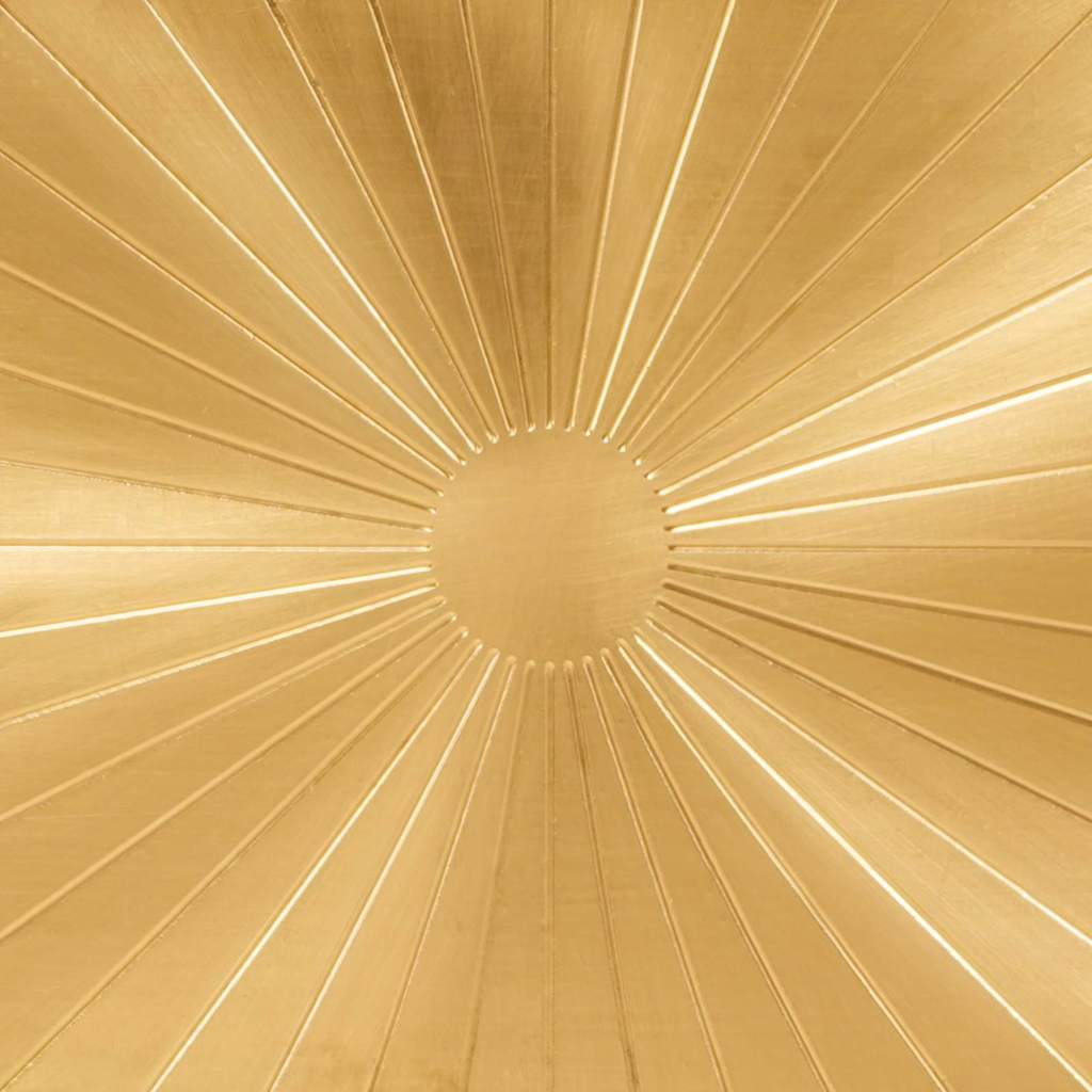 TV-Schränk Schwarz und Gold 105 x 33 x 46 cm massives Mangoholz