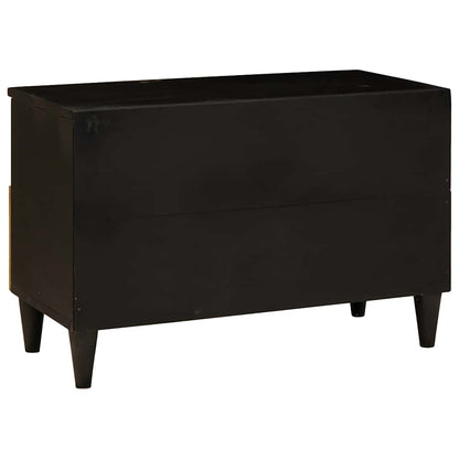TV-Schränk Schwarz und Gold 70 x 33 x 46 cm Holzwerkstoff