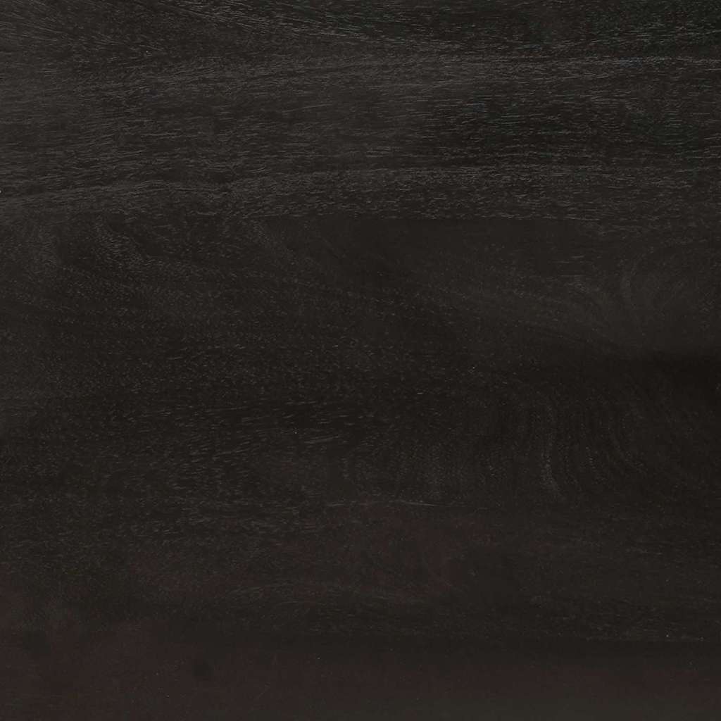 TV-Schränk Schwarz und Gold 70 x 33 x 46 cm massives Mangoholz