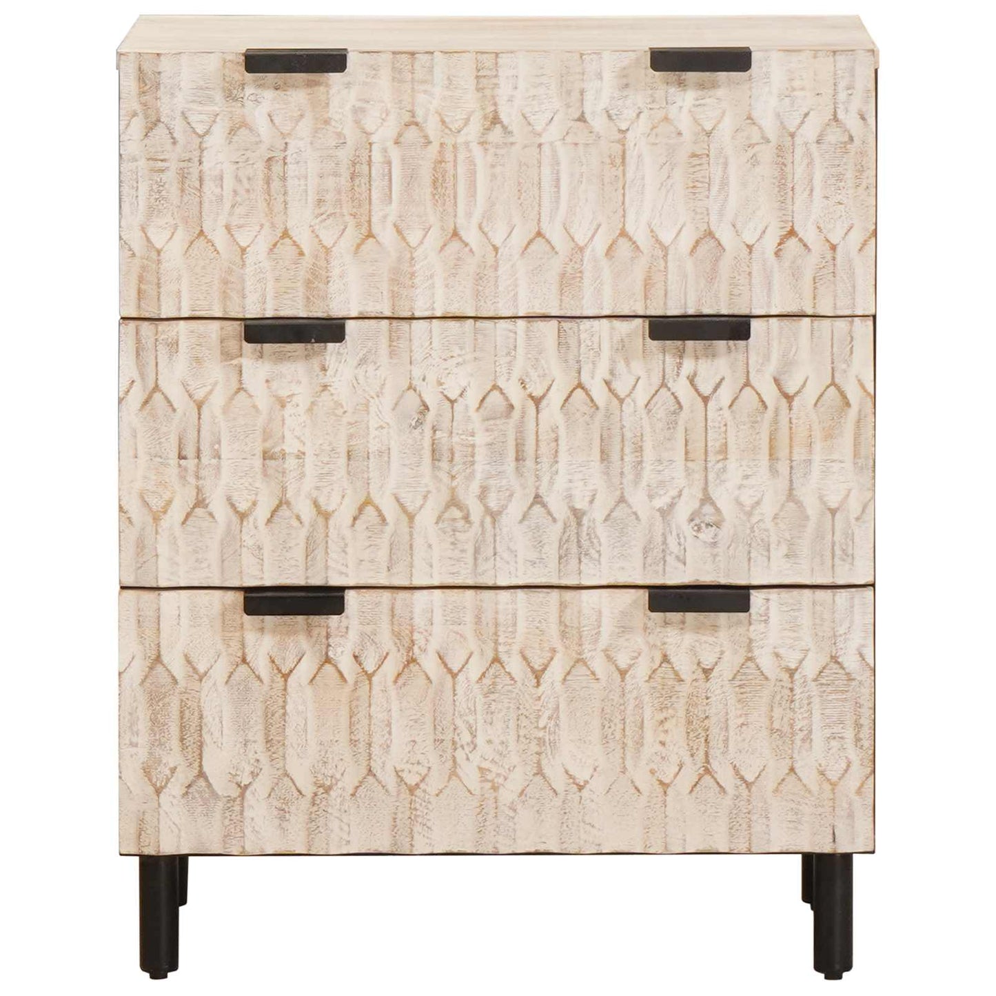 Sideboard Weiße gewaschene Oberfläche 60 x 33 x 75 cm