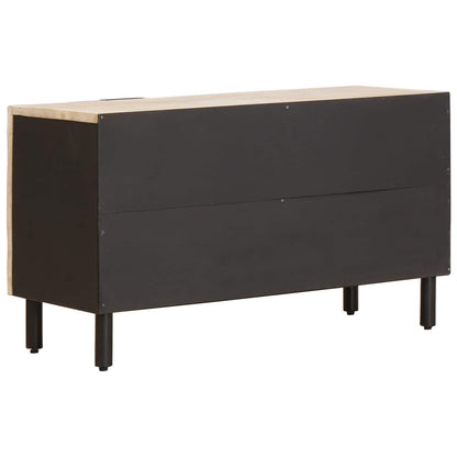 TV-Schränk mit Tür Weiße gewaschene Oberfläche 80 x 33 x 46 cm