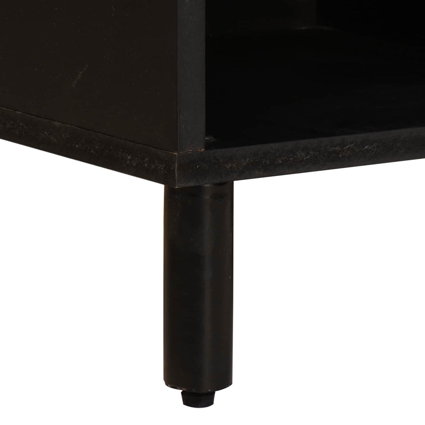 TV-Schränk Weiße gewaschene Oberfläche 80 x 33 x 46 cm