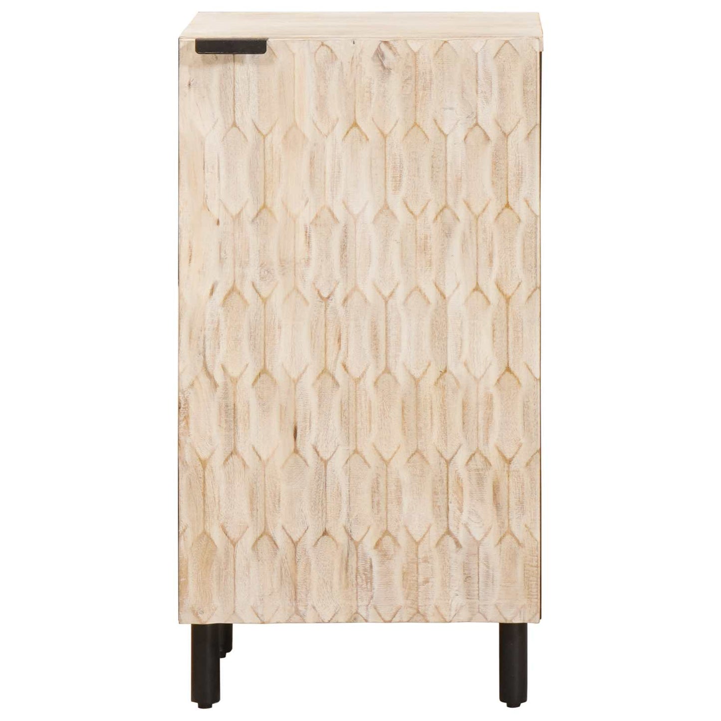 Sideboard mit Tür Weiße gewaschene Oberfläche 40 x 33 x 75 cm