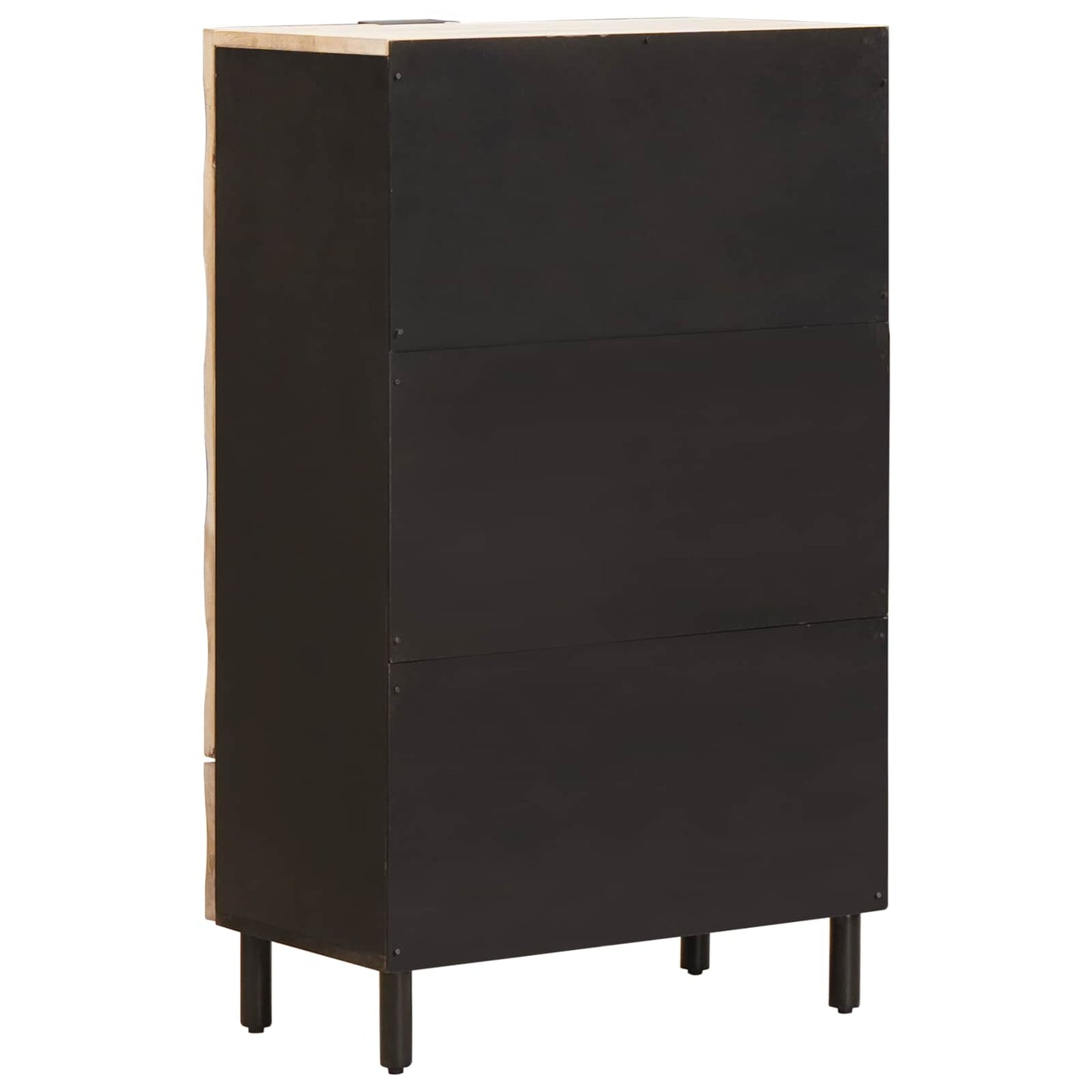 Highboard mit Tür Weiße gewaschene Oberfläche 60 x 33 x 100 cm