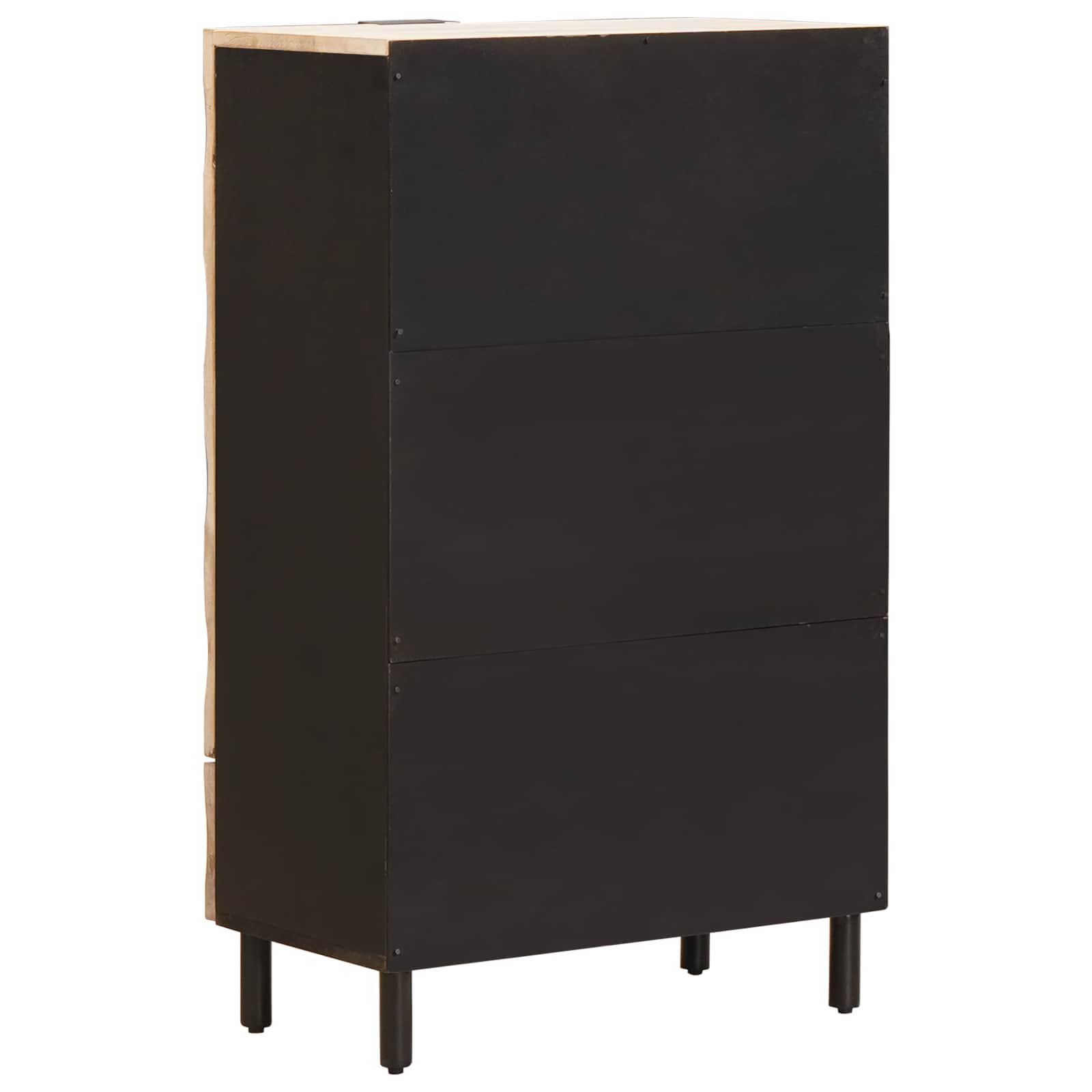 Highboard mit Tür Weiße gewaschene Oberfläche 60 x 33 x 100 cm