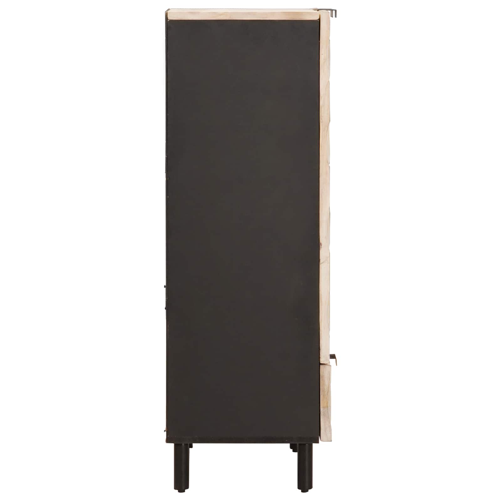 Highboard mit Tür Weiße gewaschene Oberfläche 60 x 33 x 100 cm