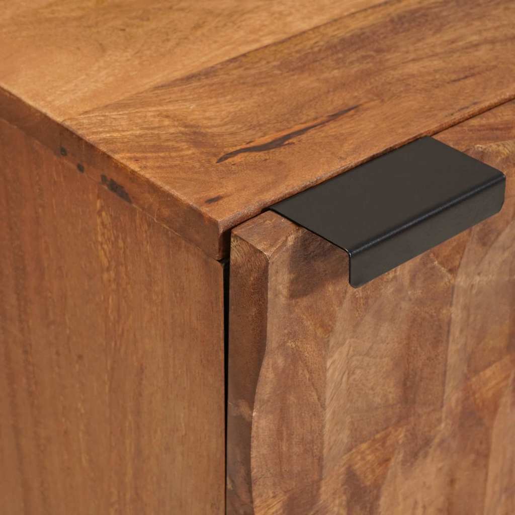 Nachttisch 2 stk. Braun 40 x 33 x 46 cm Massivholz Mango