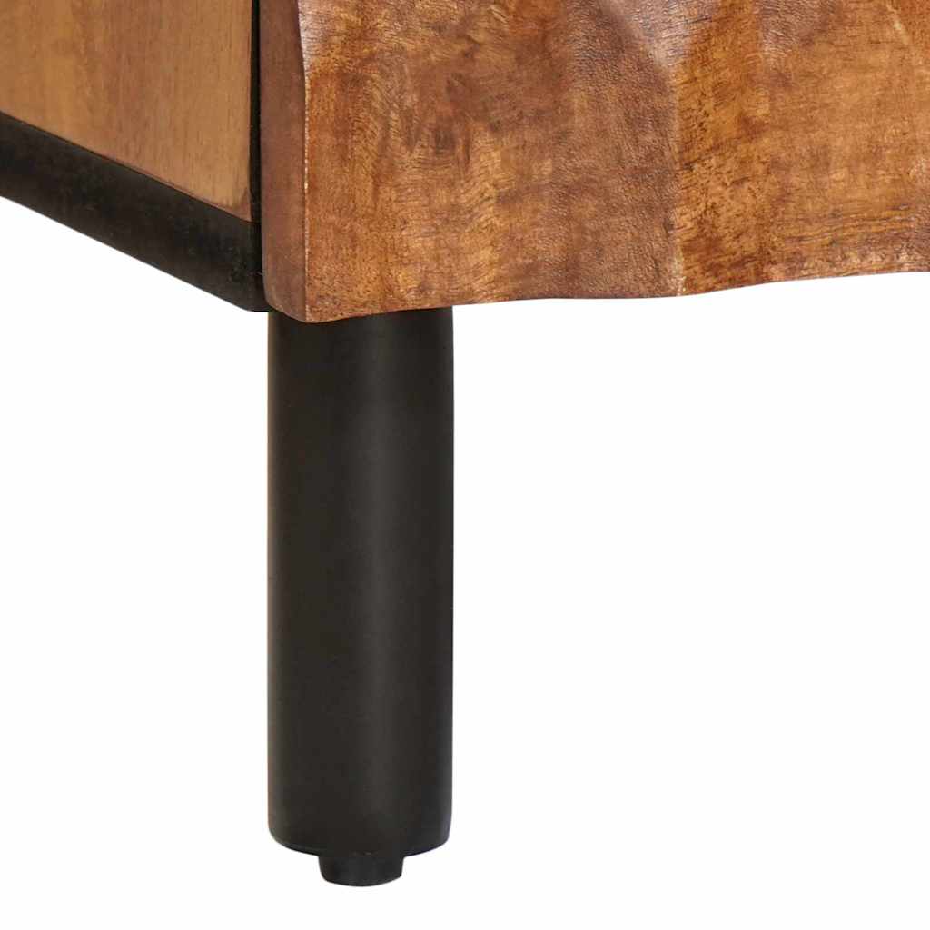 Nachttisch 2 stk. Braun 40 x 33 x 46 cm Massivholz Mango