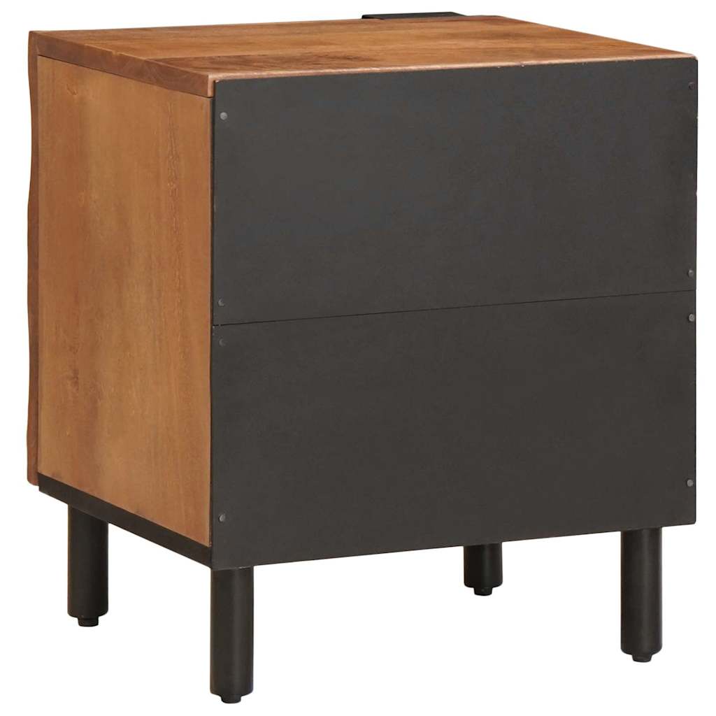 Nachttisch 2 stk. Braun 40 x 33 x 46 cm Massivholz Mango