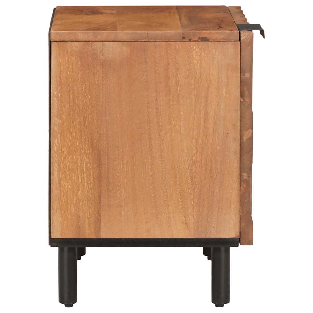 Nachttisch 2 stk. Braun 40 x 33 x 46 cm Massivholz Mango