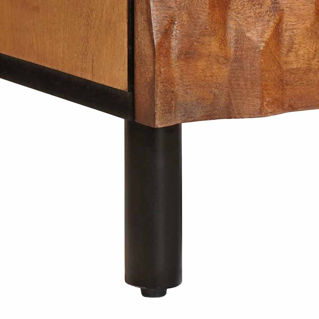 Nachttisch 2 stk. Braun 40 x 33 x 46 cm Massivholz Mango
