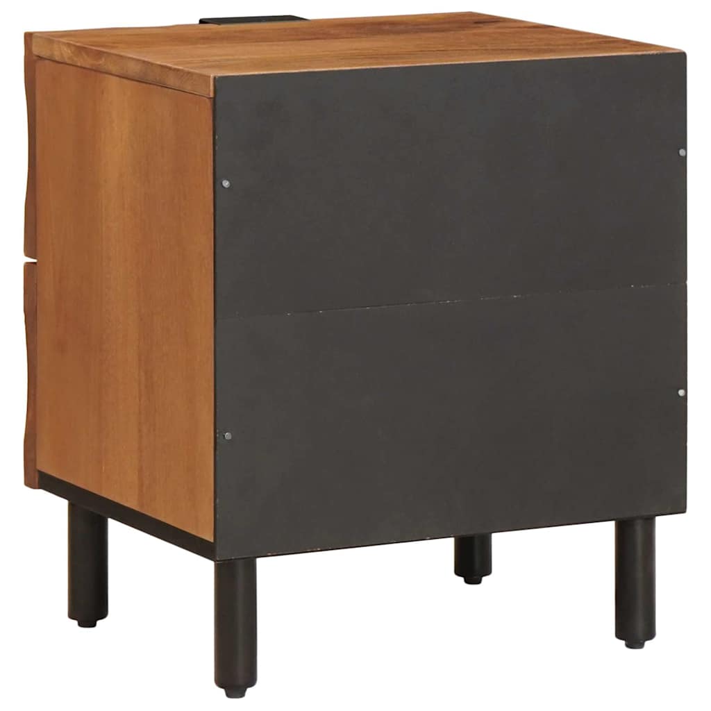 Nachttisch 2 stk. Braun 40 x 33 x 46 cm Massivholz Mango