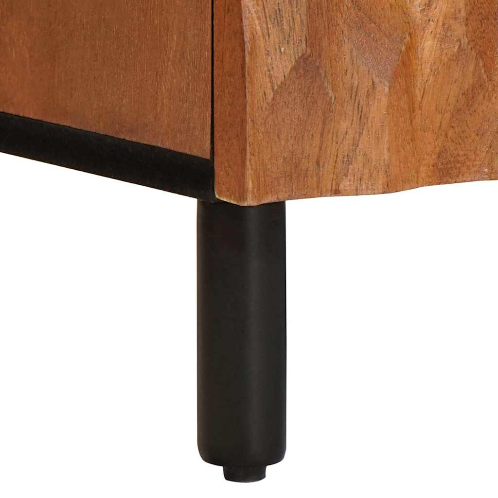 TV-Schränk mit Regal Akazienbraune Oberfläche 105 x 33 x 46 cm