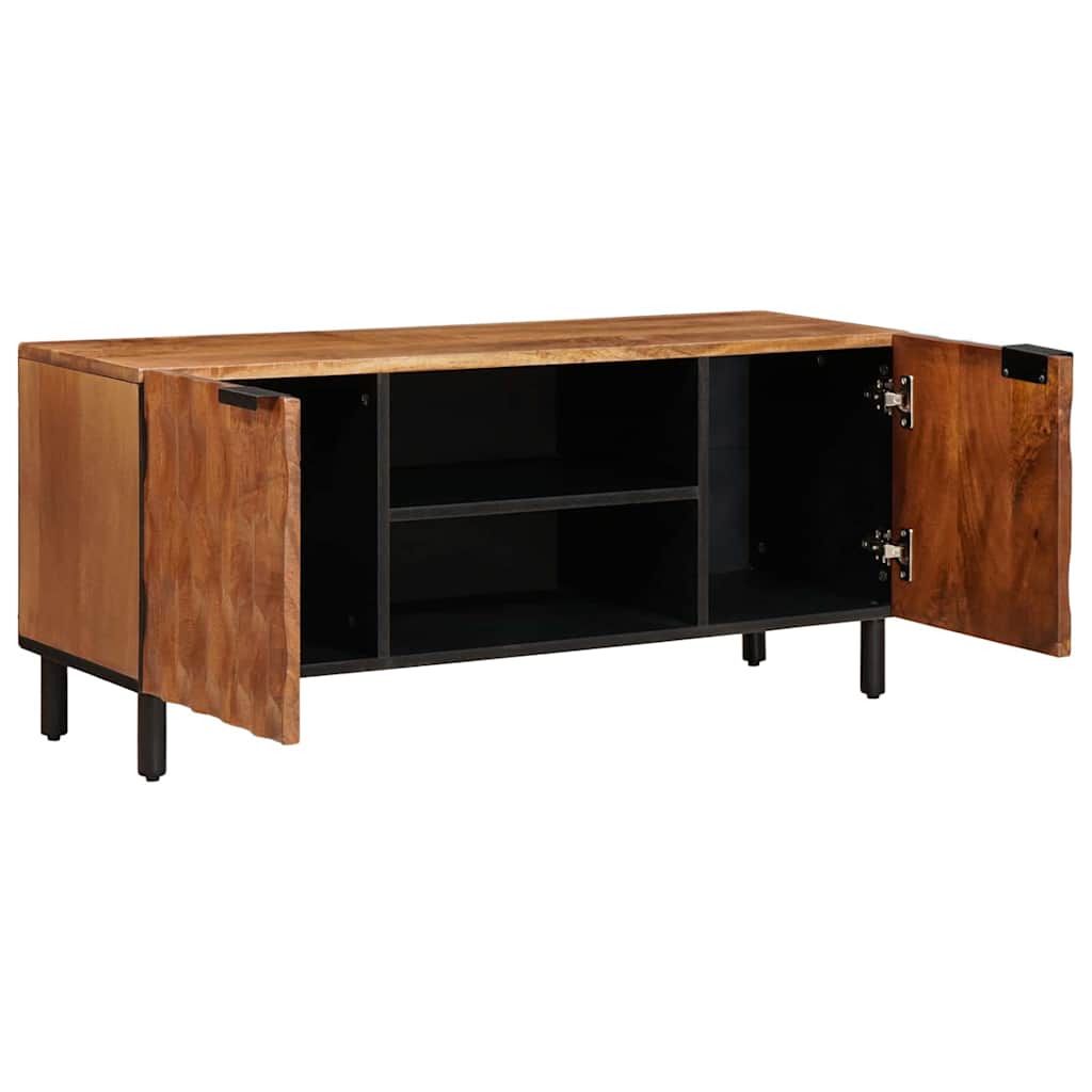 TV-Schränk mit Regal Akazienbraune Oberfläche 105 x 33 x 46 cm