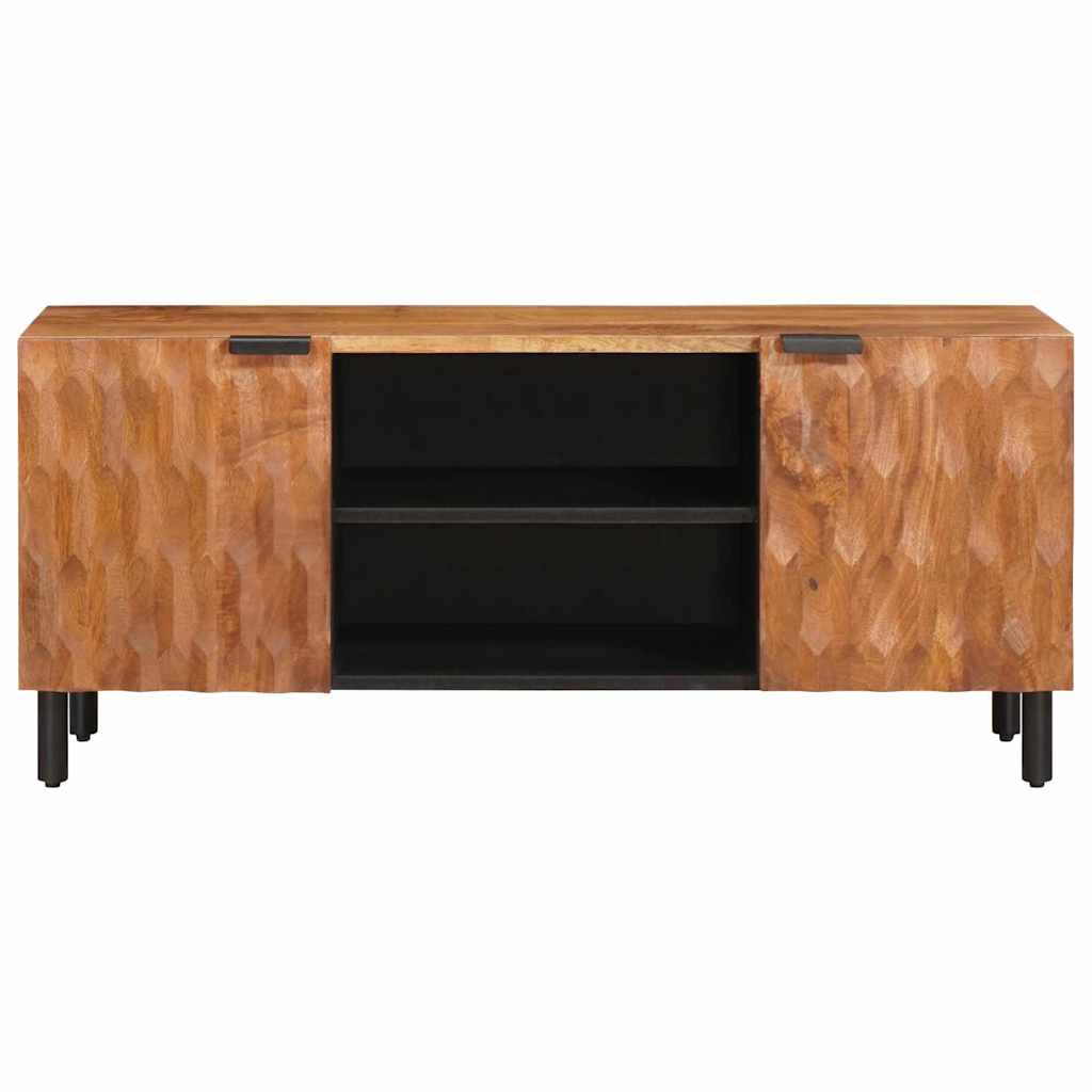 TV-Schränk mit Regal Akazienbraune Oberfläche 105 x 33 x 46 cm