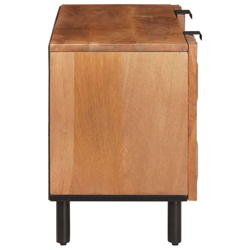 TV-Schränk mit Regal Akazienbraune Oberfläche 105 x 33 x 46 cm
