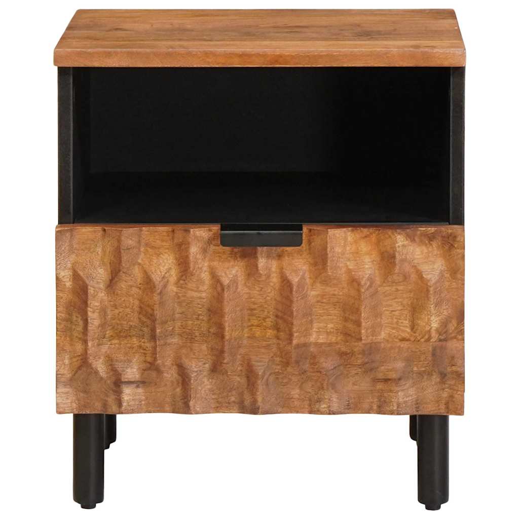 Nachttisch Braun 40 x 33 x 46 cm Massivholz Mango