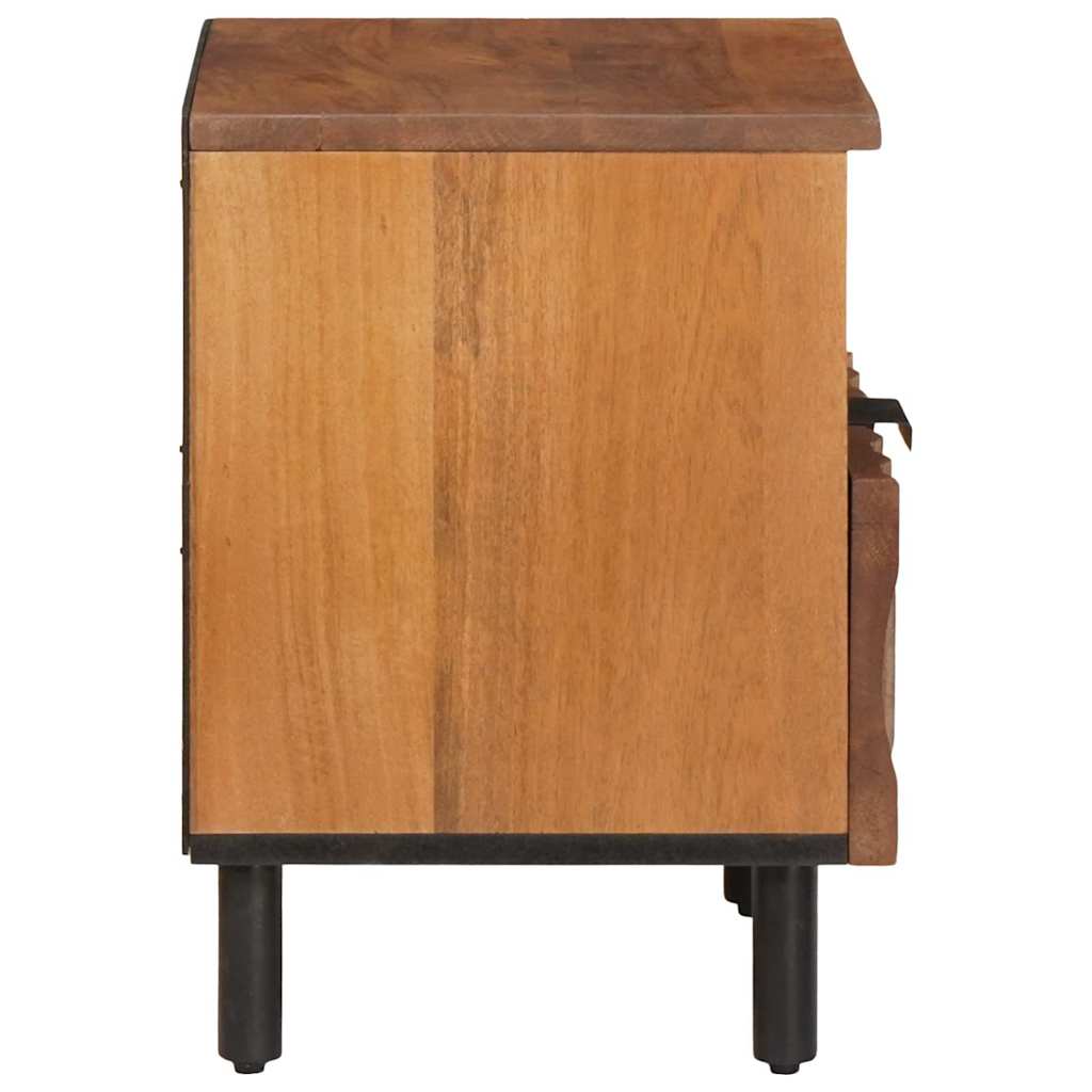 Nachttisch Braun 40 x 33 x 46 cm Massivholz Mango