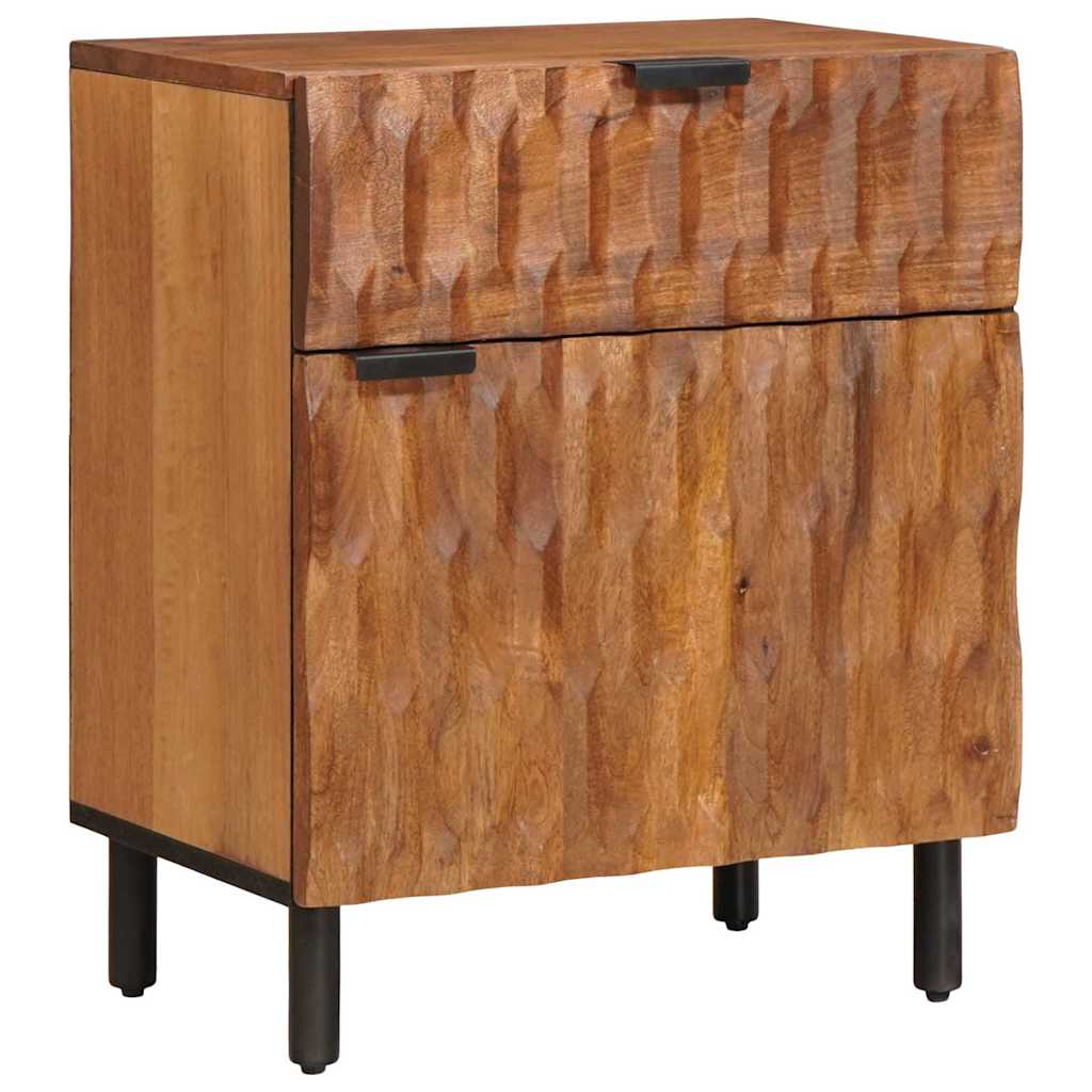 Nachttisch Braun 50 x 33 x 60 cm Massivholz Mango