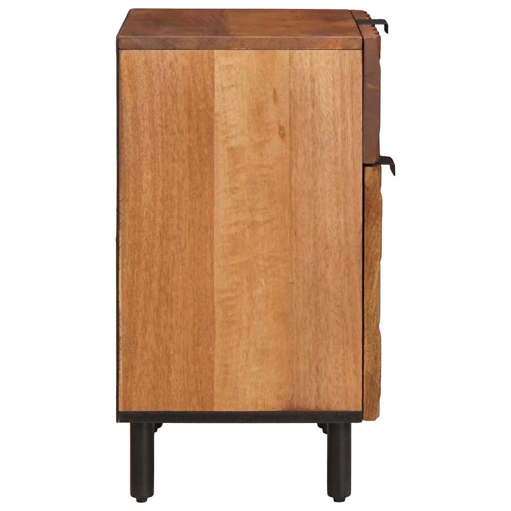 Nachttisch Braun 50 x 33 x 60 cm Massivholz Mango