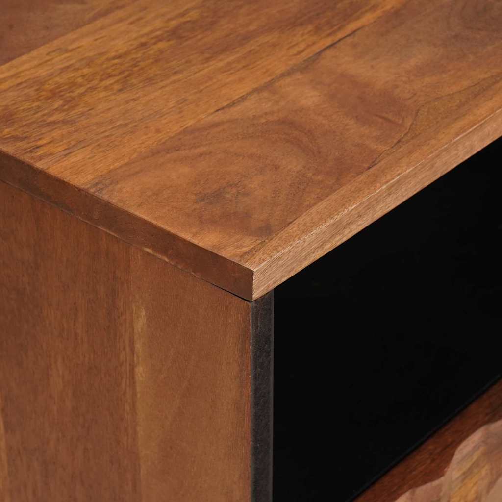 Nachttisch Braun 50 x 33 x 62 cm Massivholz Mango