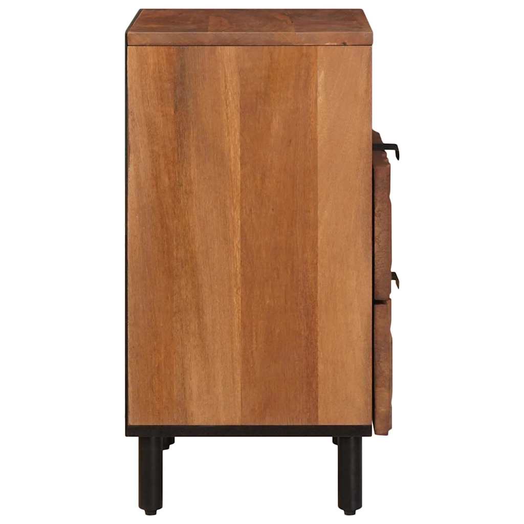 Nachttisch Braun 50 x 33 x 62 cm Massivholz Mango