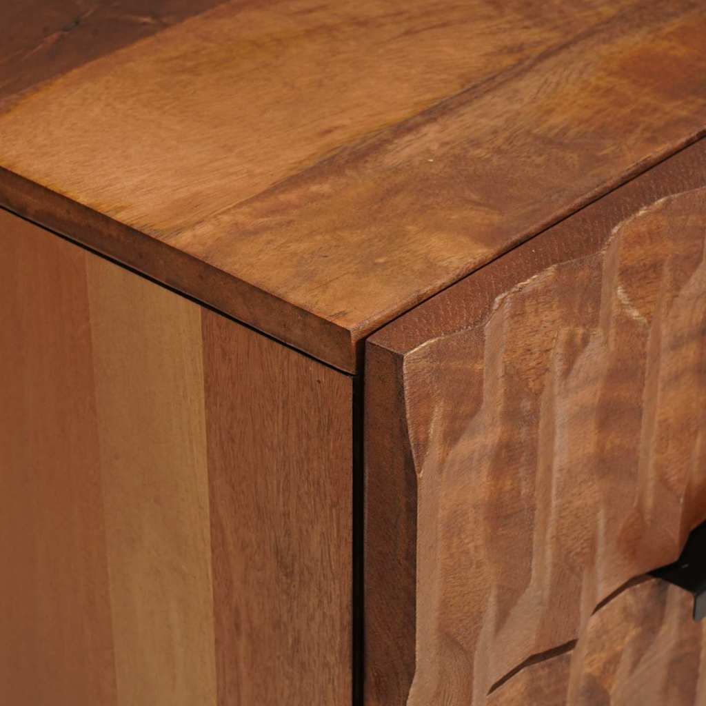 Nachttisch Braun 50 x 33 x 60 cm Massivholz Mango
