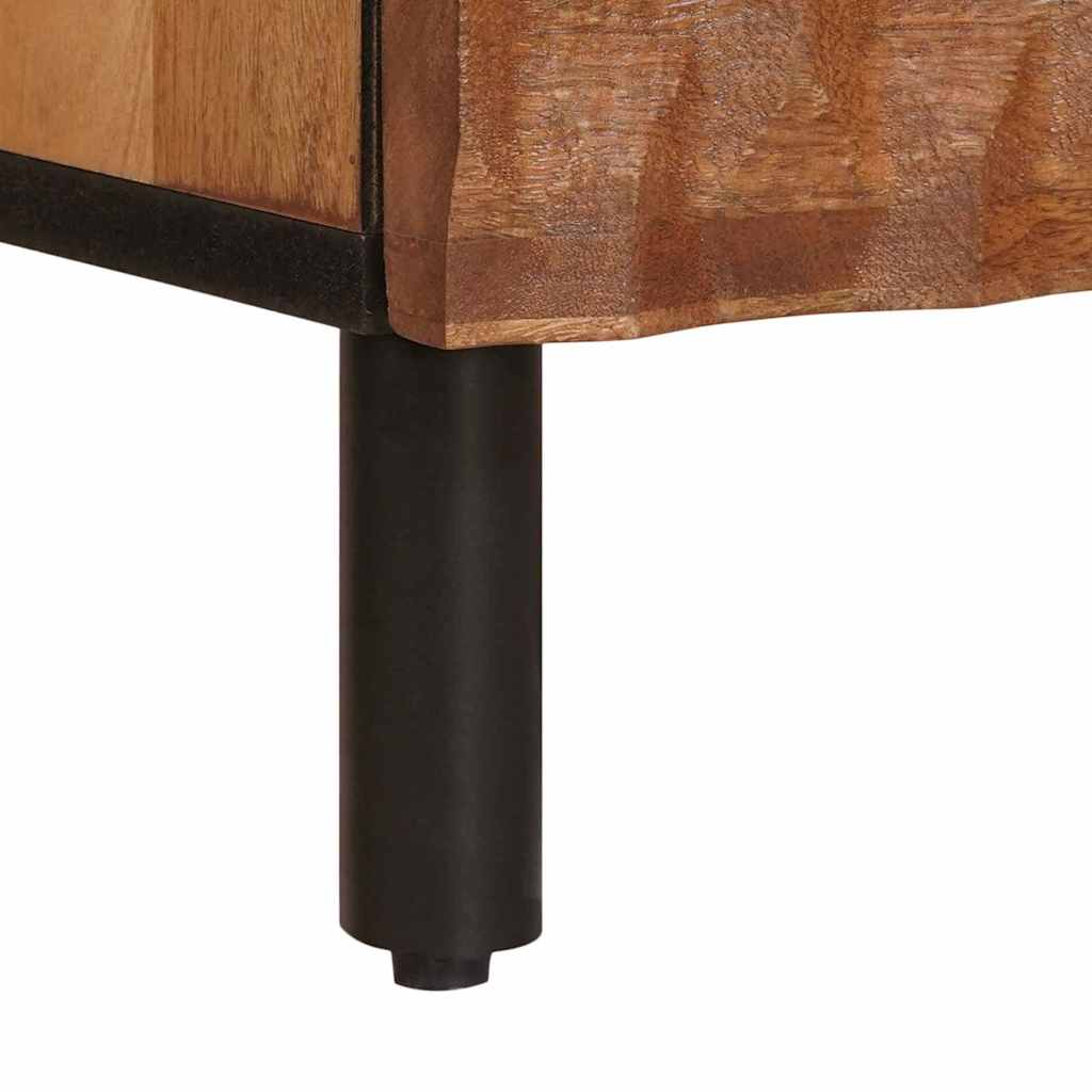 Nachttisch Braun 50 x 33 x 60 cm Massivholz Mango