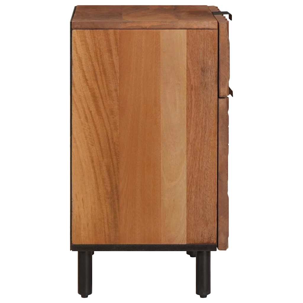 Nachttisch Braun 50 x 33 x 60 cm Massivholz Mango