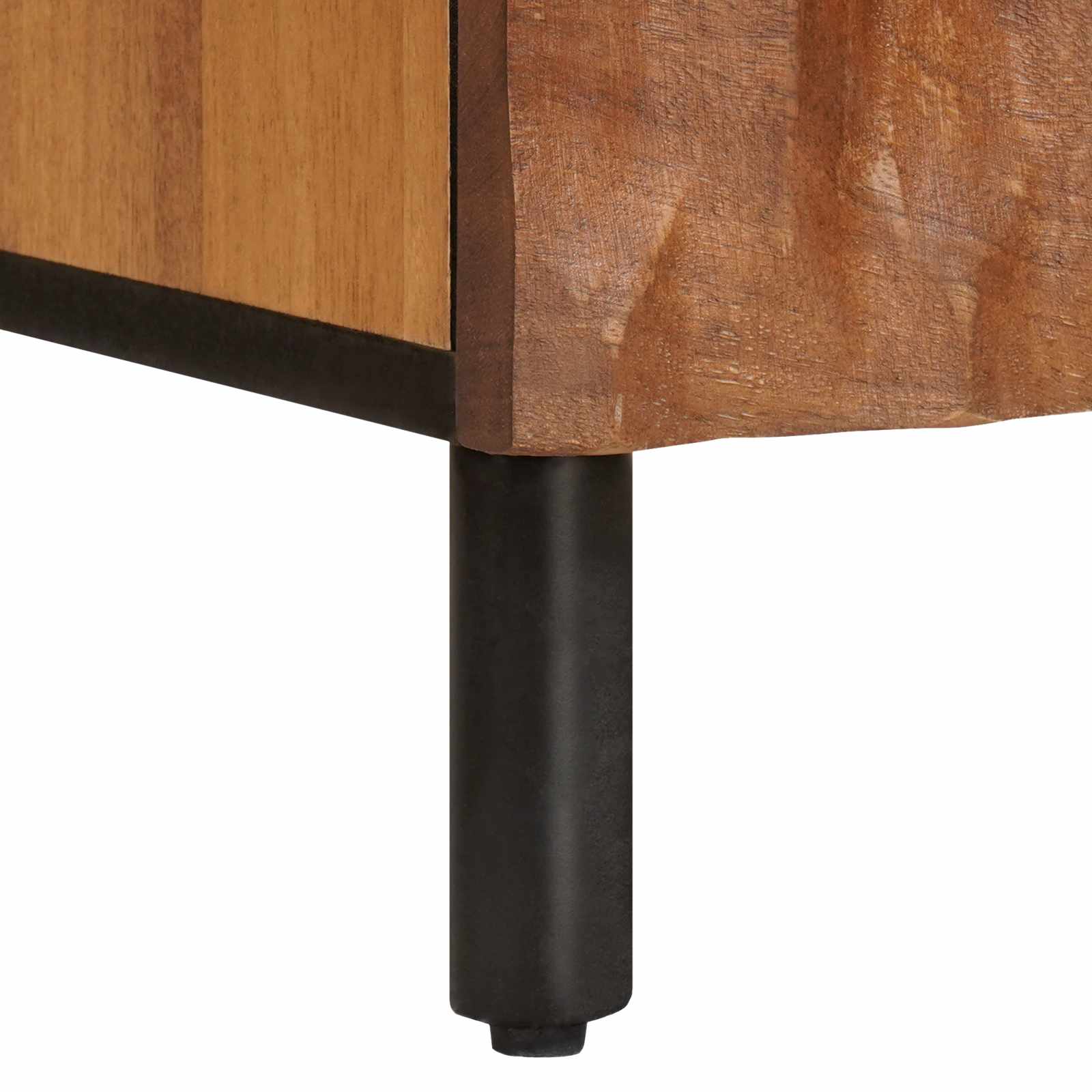 Sideboard mit Speicher Akazienbraune Oberfläche 80 x 33 x 75 cm