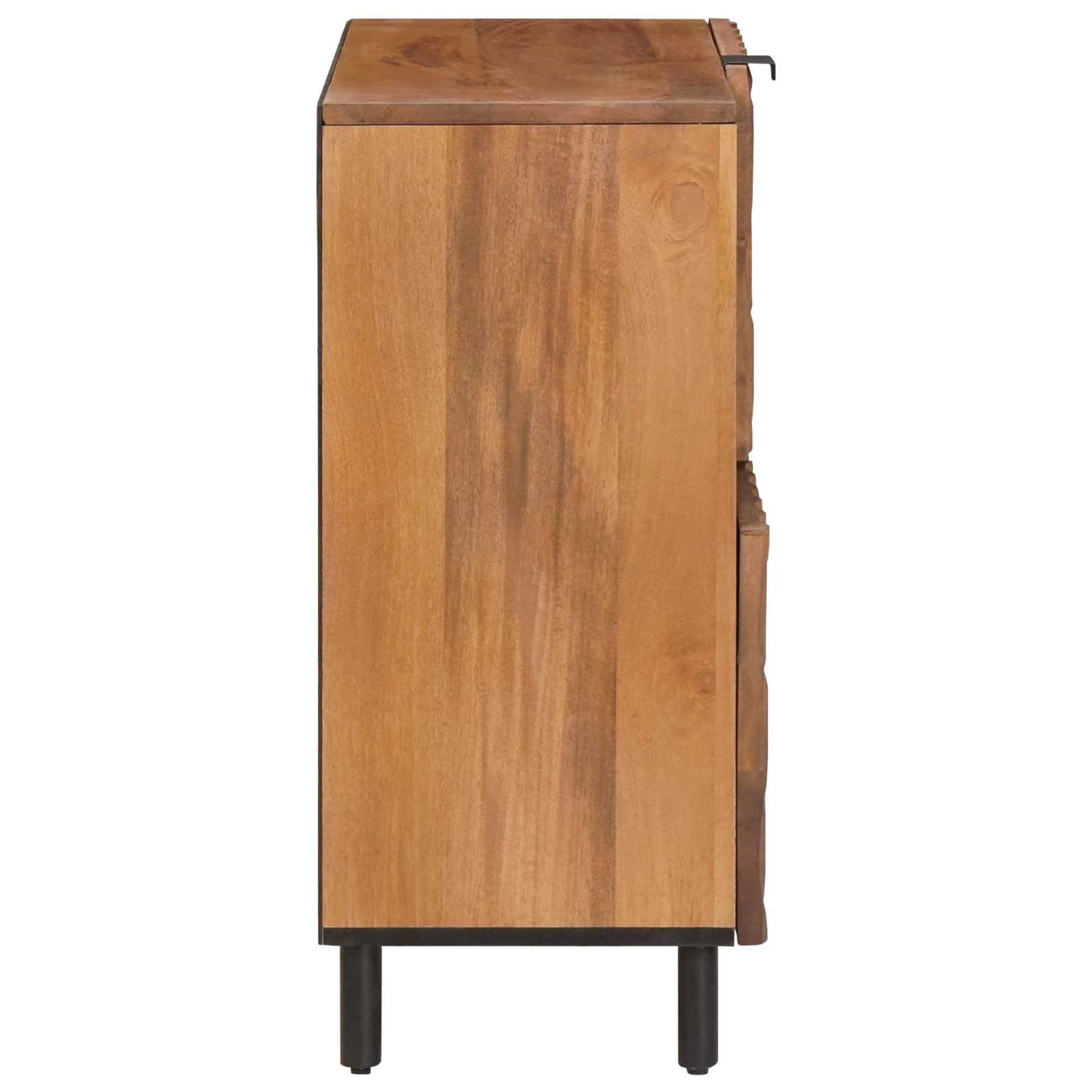Sideboard mit Speicher Akazienbraune Oberfläche 80 x 33 x 75 cm