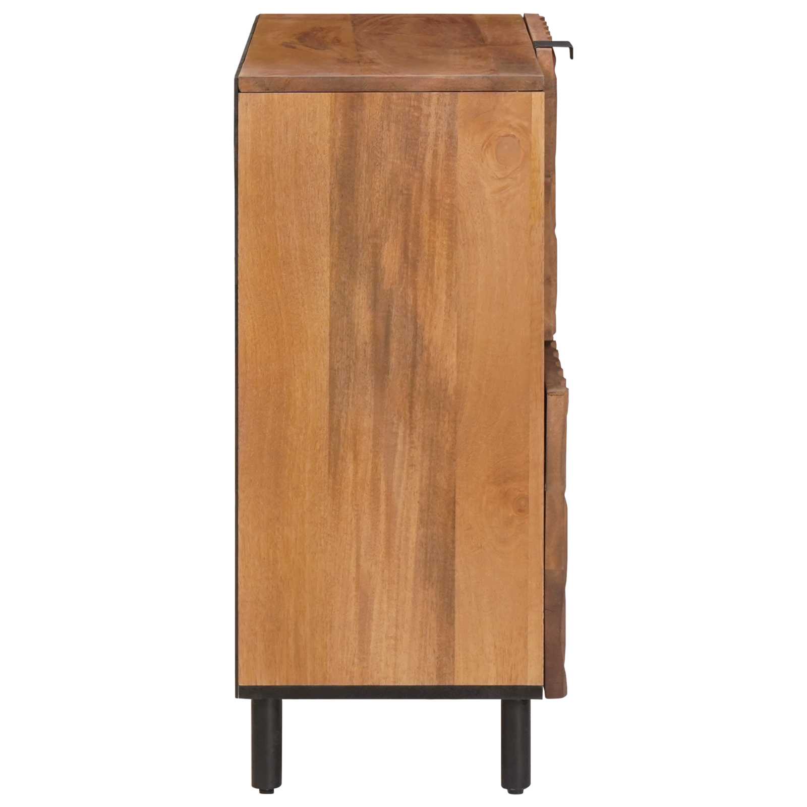 Sideboard mit Speicher Akazienbraune Oberfläche 80 x 33 x 75 cm