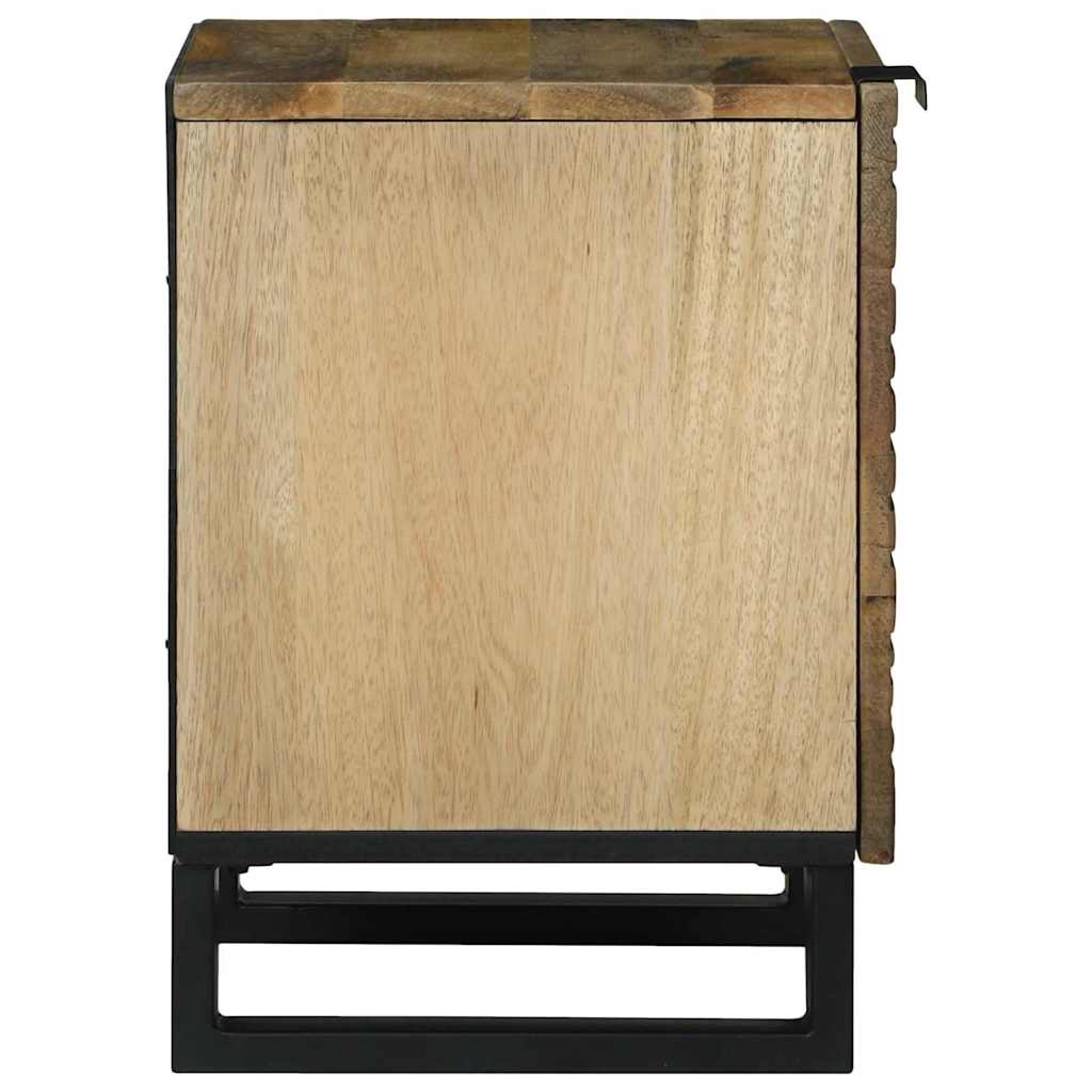 Nachttisch Natur 40 x 33 x 46 cm Holzwerkstoff
