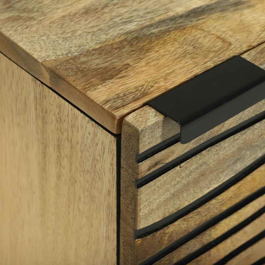 Nachttisch 2 stk. Natur 40 x 33 x 46 cm Holzwerkstoff