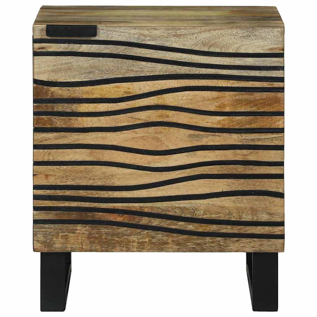 Nachttisch 2 stk. Natur 40 x 33 x 46 cm Holzwerkstoff