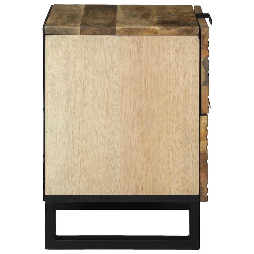 Nachttisch Natur 40 x 33 x 46 cm Holzwerkstoff