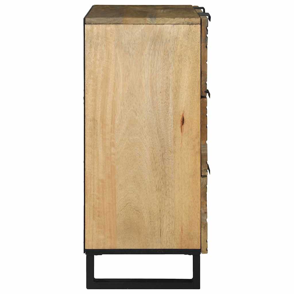 Sideboard Natur 60 x 33.5 x 75 cm Massivholz Mango