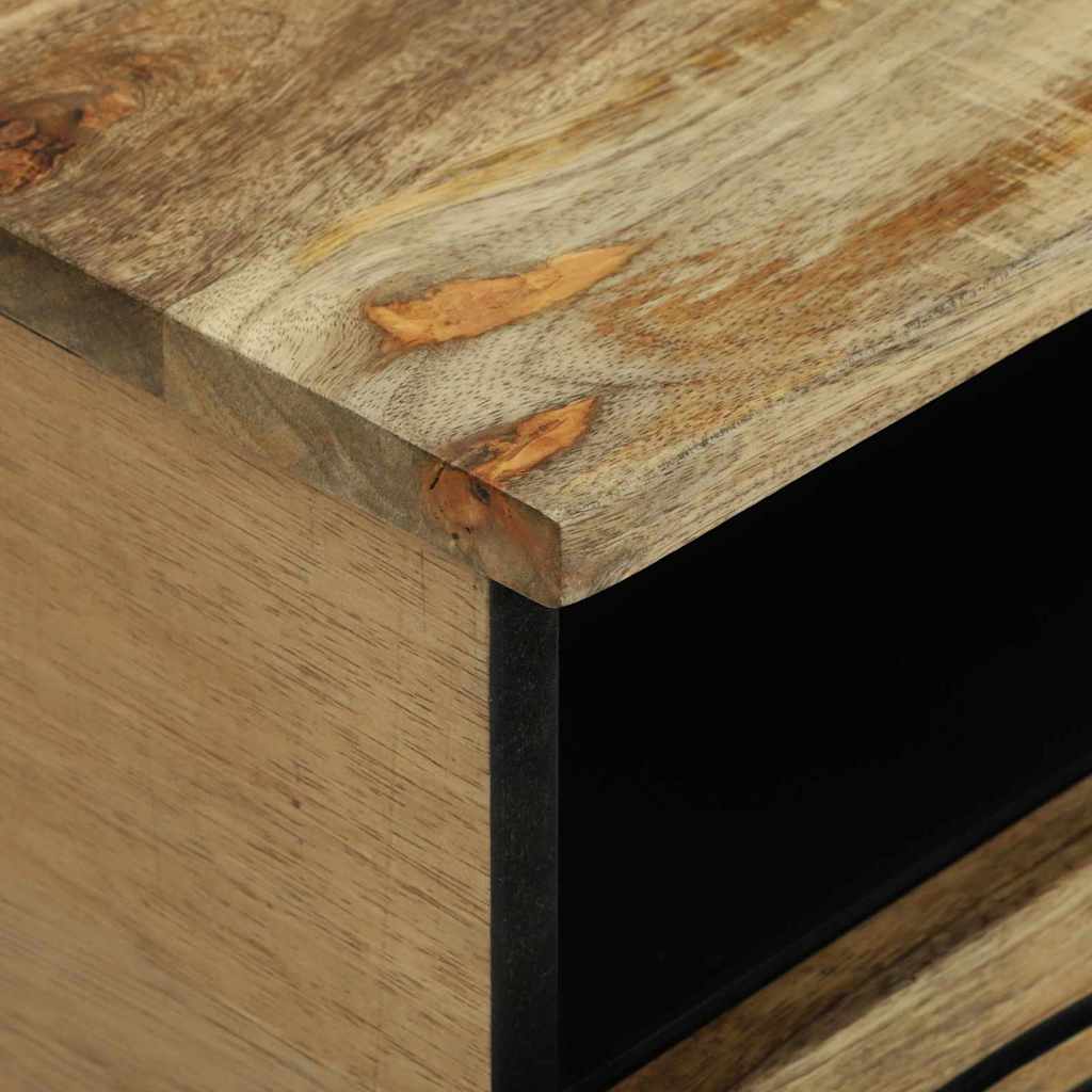 Table basse 80x54x40 cm en bois de manguier massif