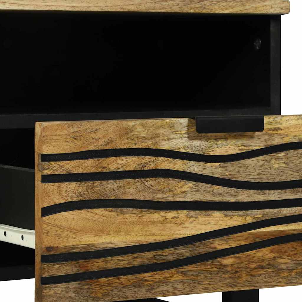 Table basse 80x54x40 cm en bois de manguier massif